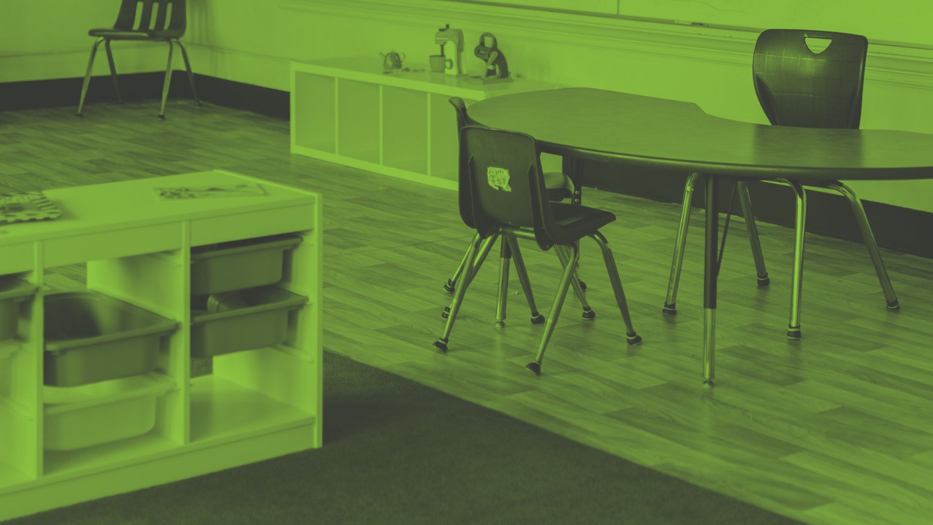 Image of school furniture in an educational setting - A Good Thing's service matches a charity's needs with corporate donations
